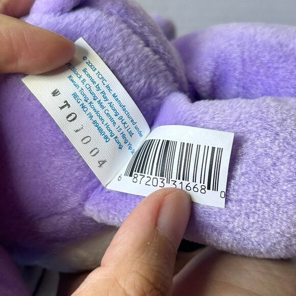 Care Bears 2003 Light Purple Harmony Bear Plush Stuffed Animal Toy Doll - Picture 5 of 12